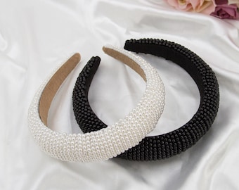 Pearl Headband | Bridal Hair Piece | Wedding Hair Accessory | Bridal Party Hair Piece