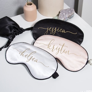 Custom Eye Mask | Personalized Sleep Mask | Custom Satin Eye Mask | Bachelorette Party Gift | Bridesmaid Proposal Gift | Bridesmaid Gift