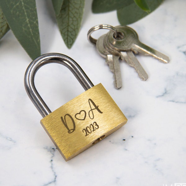 Custom Love Lock | Personalized Valentines Lock | Custom Message Engraved Padlock | Wedding Anniversary Gift | New Couple Lock - 42