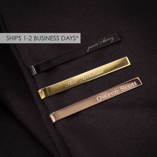 personalised tie bars