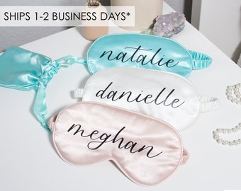 Custom Eye Mask | Personalized Sleep Mask | Custom Satin Eye Mask | Bachelorette Party Gift | Bridesmaid Proposal Gift | Bridesmaid Gift