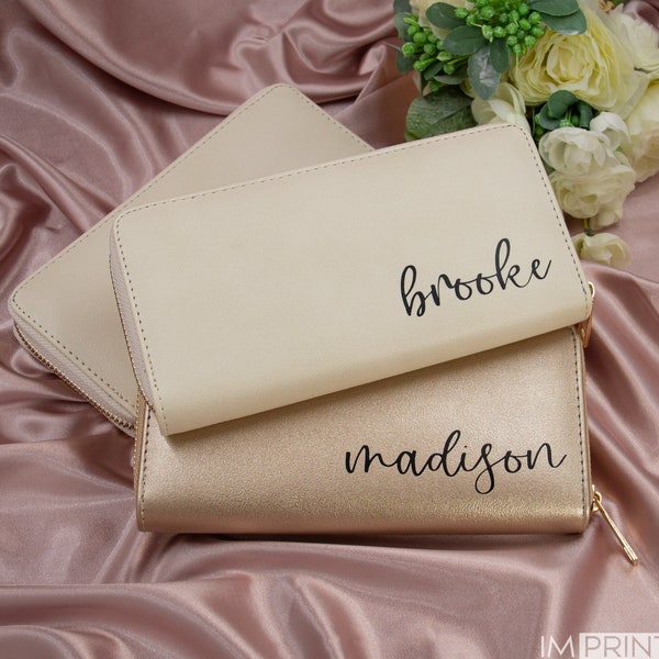 Custom Women's Wallet | Monogrammed Wallet | Personalized Wallet | Gift for Her | Bridal Party Gift | Bridesmaid Gift
