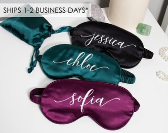 Custom Eye Mask | Personalized Sleep Mask | Custom Satin Eye Mask | Bachelorette Party Gift | Bridesmaid Proposal Gift | Bridesmaid Gift