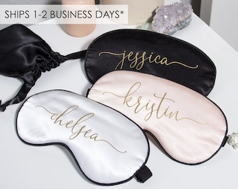 Custom Eye Mask | Personalized Sleep Mask | Custom Satin Eye Mask | Bachelorette Party Gift | Bridesmaid Proposal Gift | Bridesmaid Gift