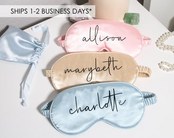 Custom Eye Mask | Personalized Sleep Mask | Custom Satin Eye Mask | Bachelorette Party Gift | Bridesmaid Proposal Gift | Bridesmaid Gift