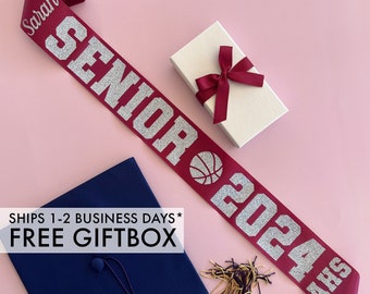 Custom Senior Sash | Personalized Senior Sash | Custom Graduation Sash | Senior Night Sash | Basketball Sash | Senior 2024 Sash