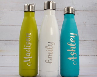 Personalized Engraved Water Bottle | Custom Stainless Water Bottle | Teacher Gift | Custom Bridesmaid Gift