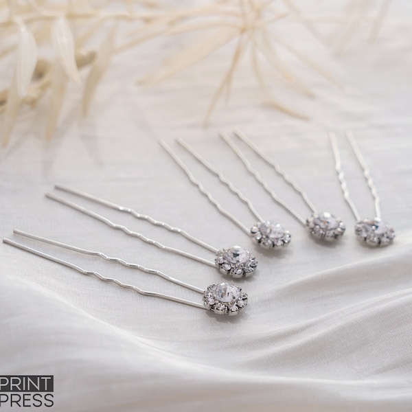 Set of 12 Bridal Hair Pin | Wedding Hair Accessory | Diamond Pin | Rhinestone Bridal Pin | Wedding Hair Clip