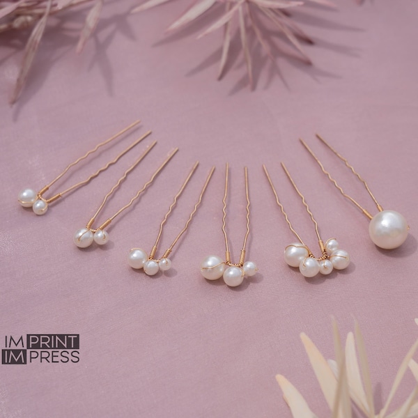 Set of 6 Bridal Hair Pin | Wedding Hair Accessory | Pearl Pin | Wedding Hair Clip