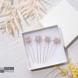Set of 4 Bridal Hair Pin | Wedding Hair Accessory | Diamond Pin | Rhinestone Bridal Pin | Wedding Hair Clip