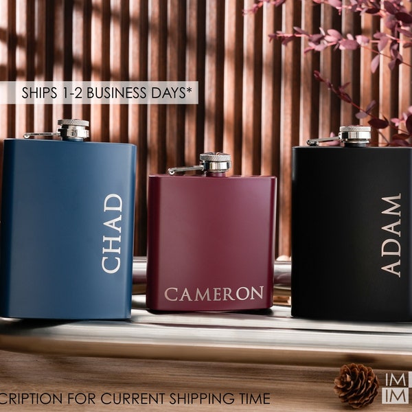 Personalized Flask Etsy