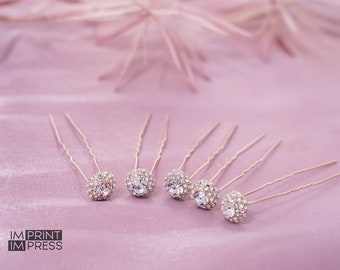 Set of 6 Bridal Hair Pin | Wedding Hair Accessory | Diamond Pin | Rhinestone Bridal Pin | Wedding Hair Clip