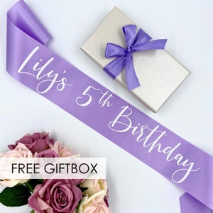 Custom Birthday Girl Sash | Personalized Party Favor
