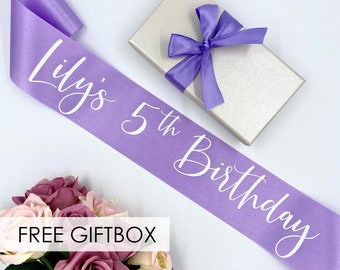 Custom Birthday Girl Sash | Personalized Party Favor