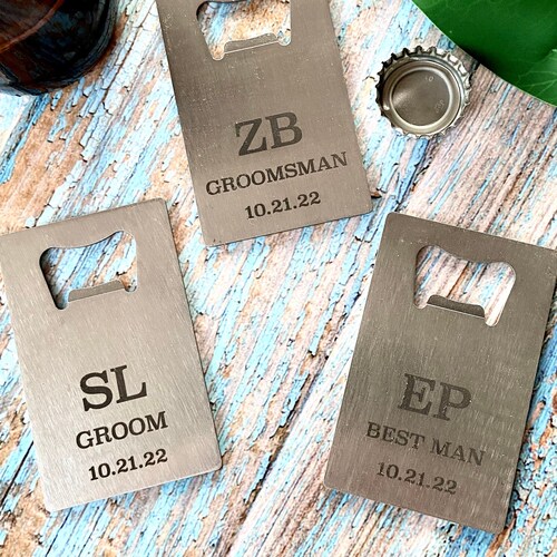 Custom Credit Card Bottle Opener Wallet Sized Bottle Opener Etsy