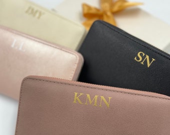 Custom Women&#39;s Wallet | Personalized Clutch Wallet | Gift for Her | Bridal Party Gift | Bridesmaid Gift | sku w-cen