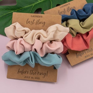Custom Hair Tie Card | Scrunchies Card Set | Tie the Knot Card | Bridesmaid Proposal Gift | Bachelorette Party Favors Hair Ties