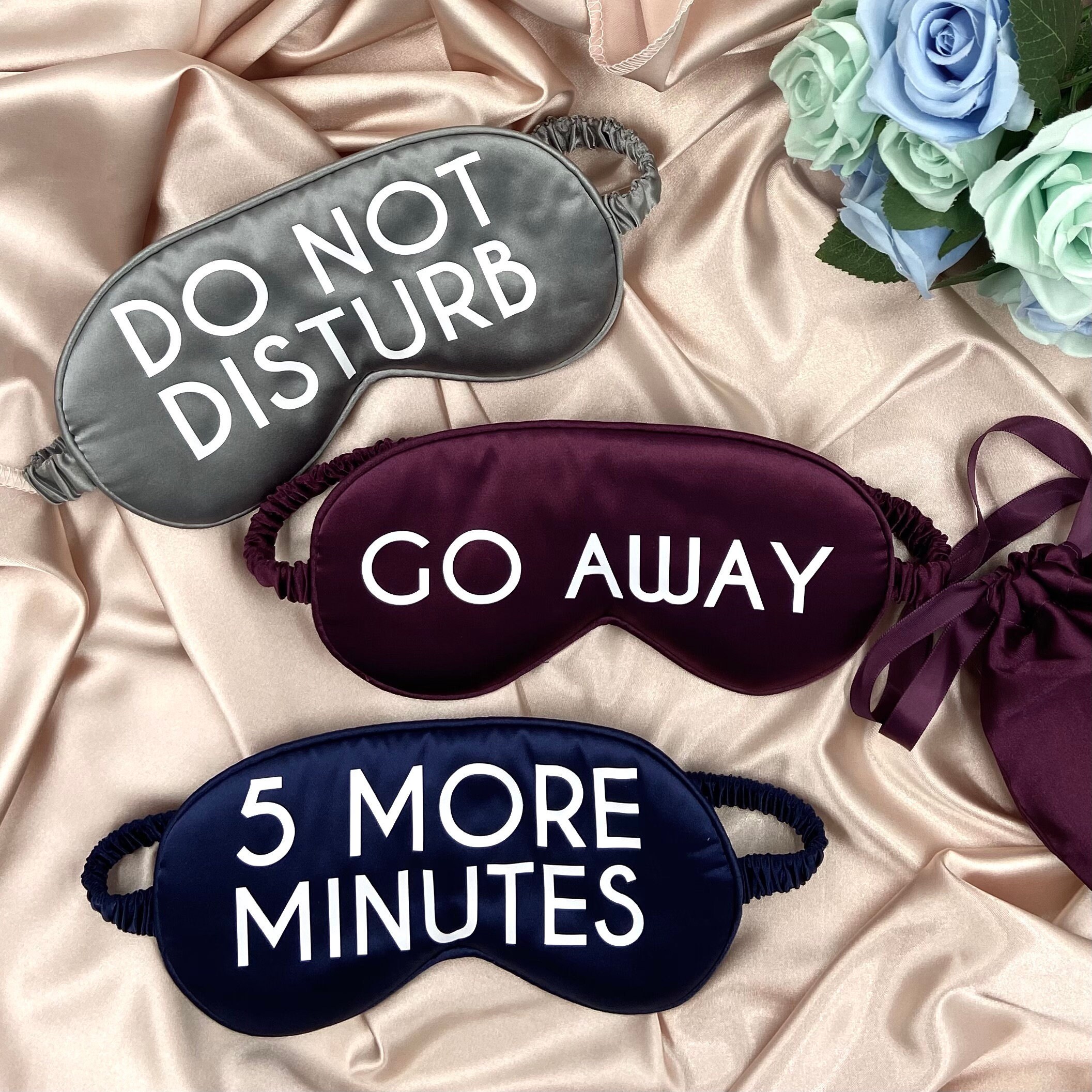 Custom Eye Mask Personalized Sleep Mask Custom Satin Eye Etsy