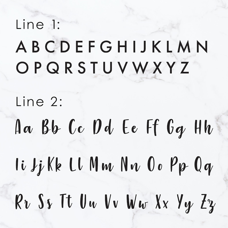 May include: A black and white alphabet chart with uppercase and lowercase letters. The letters are arranged in two rows. The first row shows the uppercase letters A through Z. The second row shows the lowercase letters a through z.