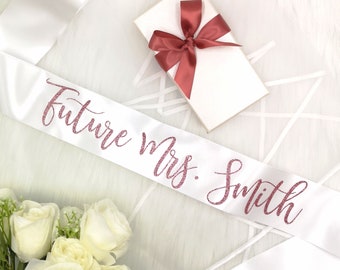 personalized bridal sash