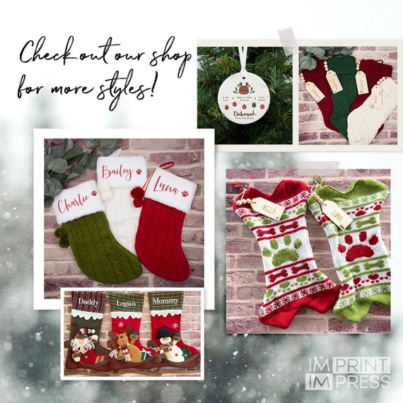 Matching personalized christmas stockings Clearance