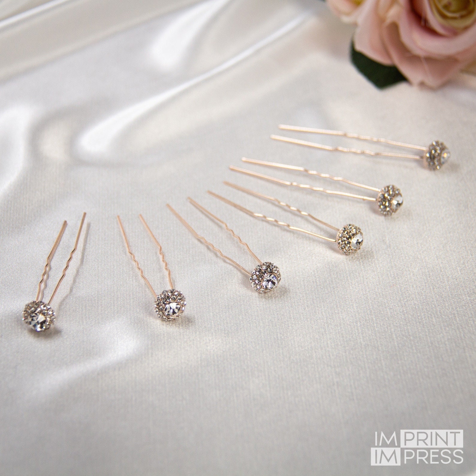 Set of 6 Bridal Hair Pin Wedding Hair Accessory Diamond Etsy