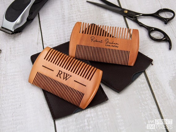 Personalized Wooden Beard Comb | Fathers Day Gift | Gift For Him | Custom Wood Mustache Comb | Beard Grooming Gift - 33