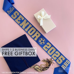 Custom Senior Sash | Personalized Senior Sash | Custom Graduation Sash | Senior Night Sash | Soccer Sash | Senior 2025 Sash