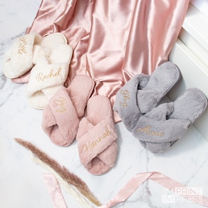 Custom Sorority Slippers | Big Little Gift | Little Reveal Gift Set | Custom Fluffy Slippers | Gbig Slipper | Sorority Reveal Gift - skuSHE