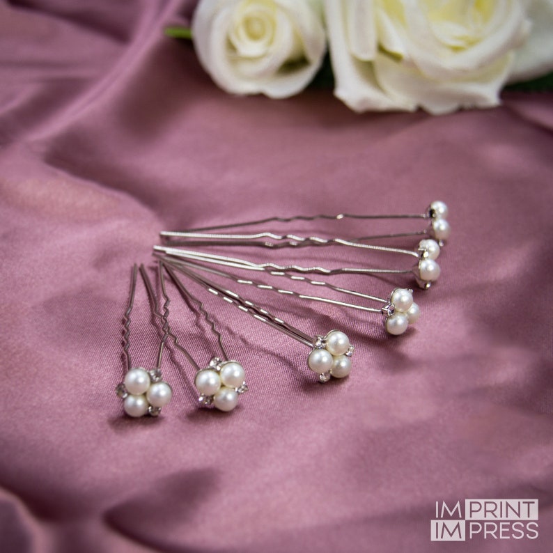 Set of 6 Bridal Hair Pin Wedding Hair Accessory Pearl Pin Etsy