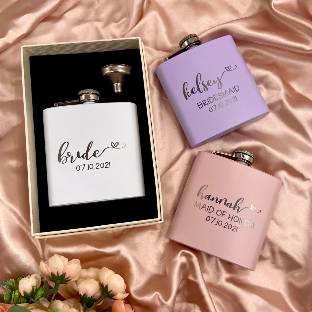 15 Best Bridesmaid Flasks in 2022 Tagged Bachelorette Party
