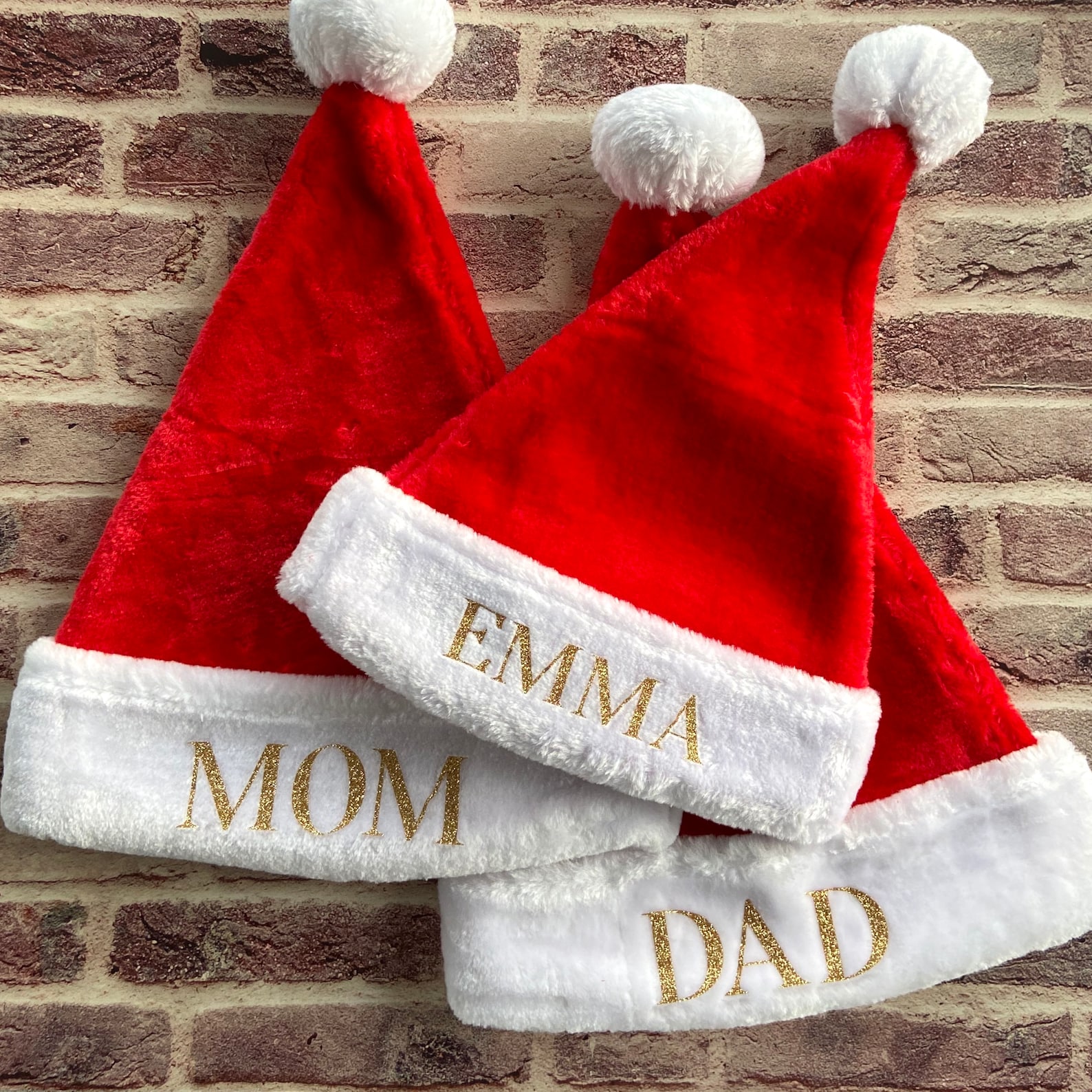 Personalized Santa Hat Custom Christmas Hat Santa Hat Etsy