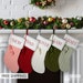 Personalized Christmas Stocking | Custom Christmas Stocking | Cable Knit Stocking | Cable Knit Stocking Pom Pom | Christmas Decor | G 