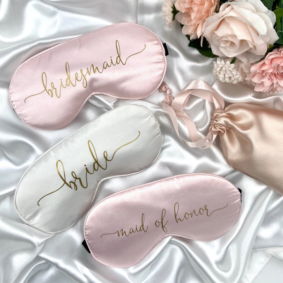 Custom Eye Mask Custom Satin Eye Mask Bachelorette Party Etsy