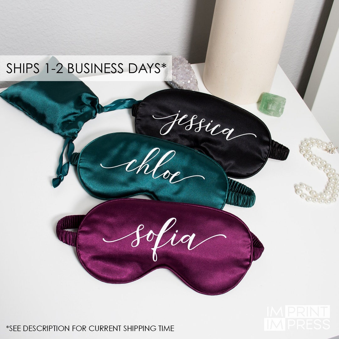Custom Eye Mask Personalized Sleep Mask Custom Satin Eye Mask
