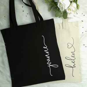 Custom Tote Bag Bridesmaid Tote Bag Bridal Party Gift Personalized Tote ...