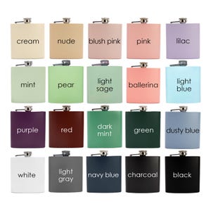 Custom Flower Flask | Bridesmaid Gift | 21st Birthday Gift | Laser Engraved Flask | Personalized Women's Flask - bc-LIND image 3