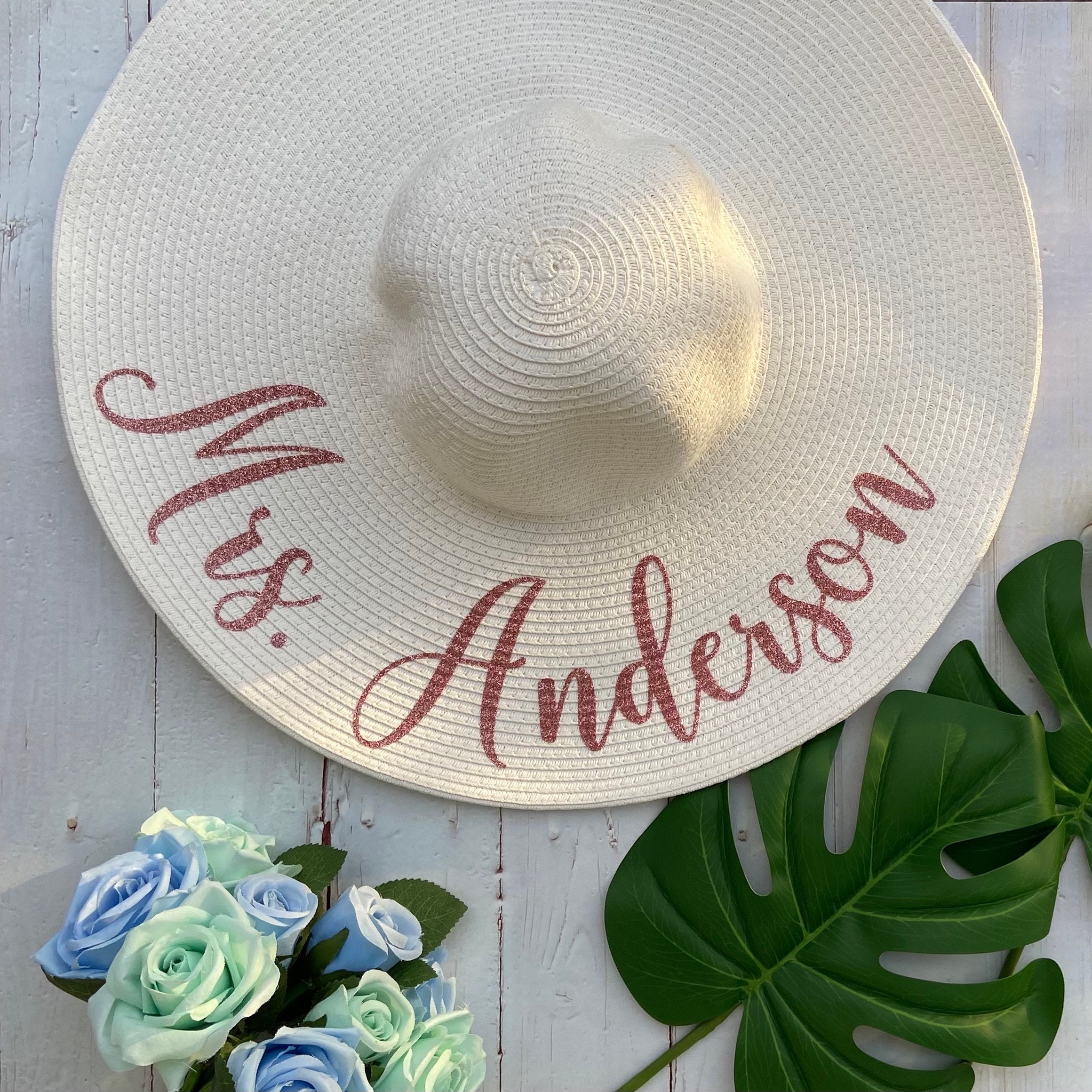 Custom Floppy Hat Floppy Beach Hat Floppy Hat with Name | Etsy