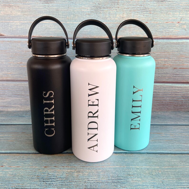 Custom 32 Oz Water Bottle Personalized Water Bottle Large - Etsy