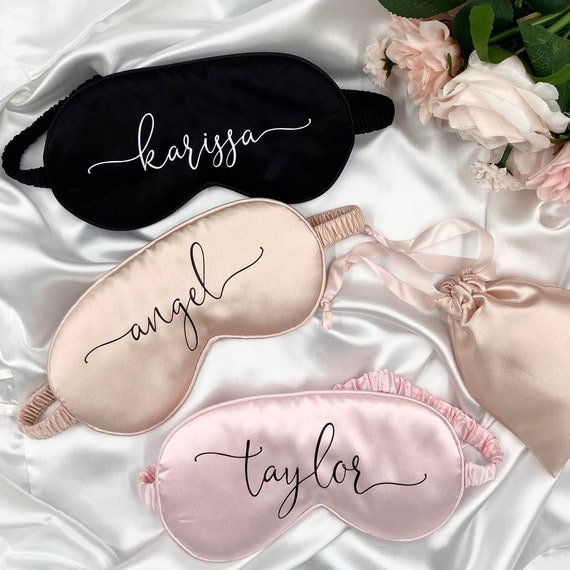 Custom Eye Mask Personalized Sleep Mask Custom Satin Eye