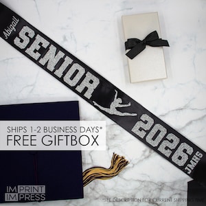 Dance Senior 2026 Sash | Personalized Senior Sash