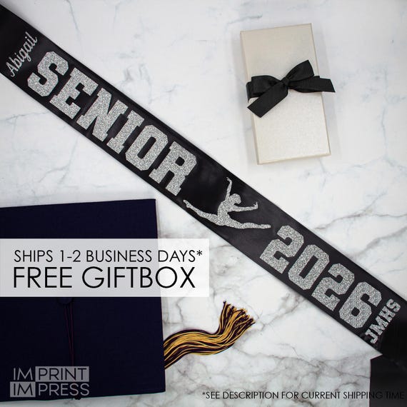 Dance Senior 2026 Sash | Personalized Senior Sash