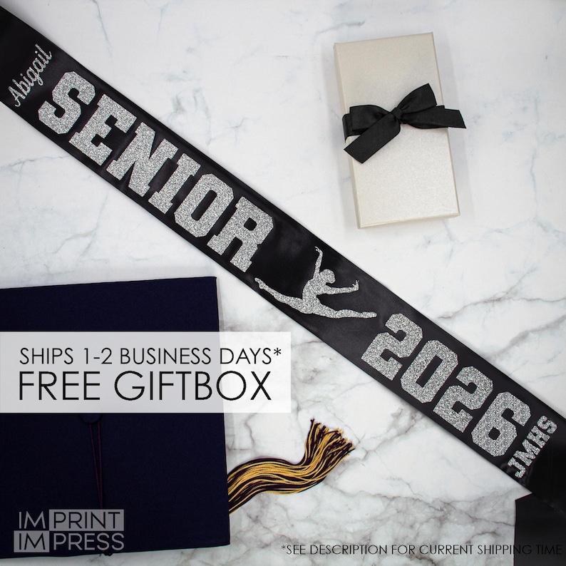 Dance Senior 2026 Sash | Personalized Senior Sash zdjęcie 1