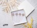 Bridal Rhinestone Hair Pins | Set of 4 Wedding Hair Accessories