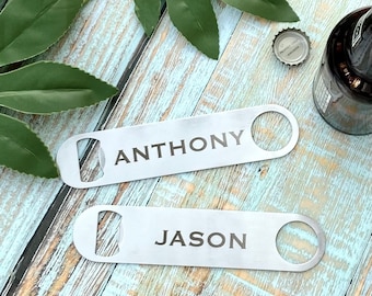 Custom Bottle Opener | Metal Beer Bottle Opener | Groomsman Gift | Father's Day Gift | Gift for Him