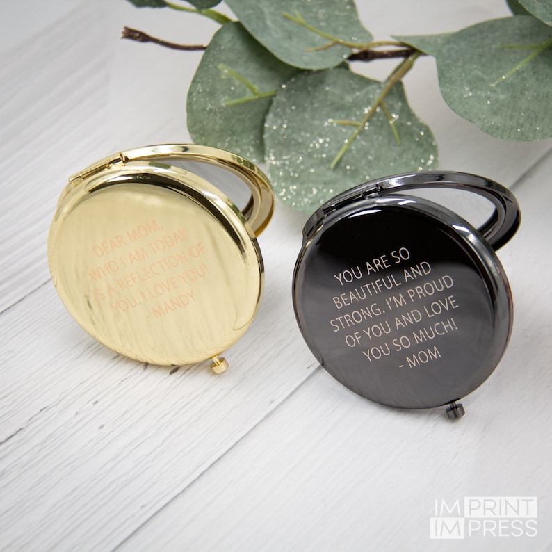 Personalized Compact Mirror Custom Gift for Her Mirror Etsy