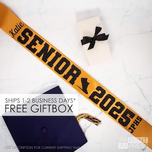 Custom Senior Sash Sport Icon | Personalized Senior Sash | Custom Graduation Sash | Senior Night Sash | XC Track Sash | Senior 2025 - 76