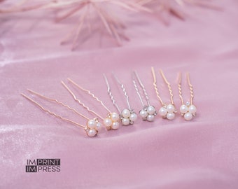 Set of 6 Bridal Hair Pin | Wedding Hair Accessory | Pearl Pin | Rhinestone Bridal Pin | Wedding Hair Clip