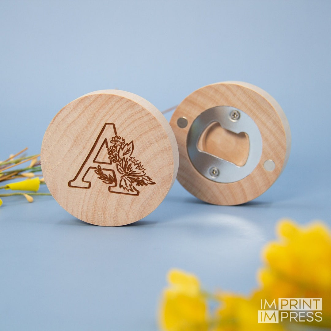 Custom Wood Bottle Opener Valentines Day Gift Mothers Day Gift