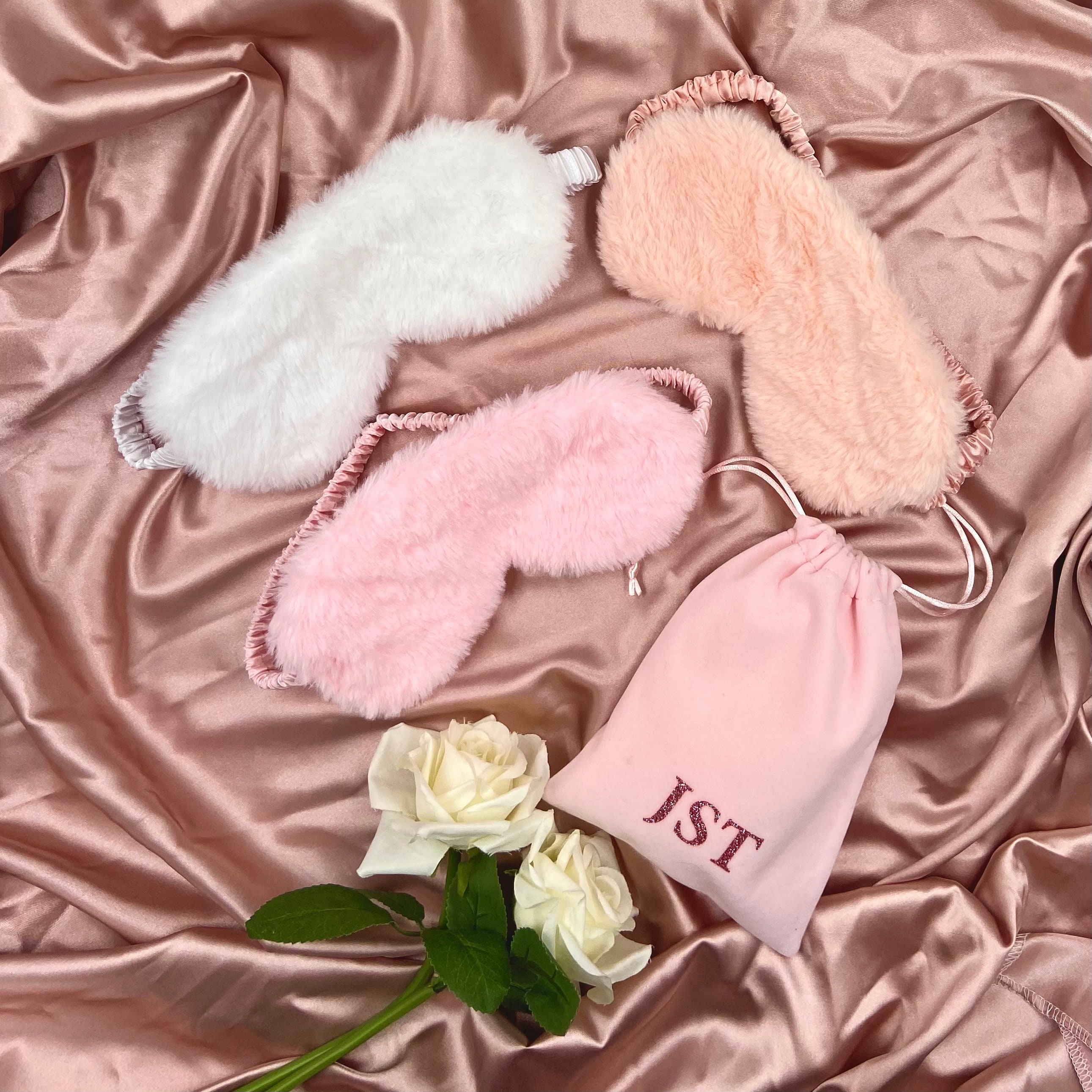 Custom Eye Mask Fuzzy Eye Mask Custom Initial Mask Set Etsy